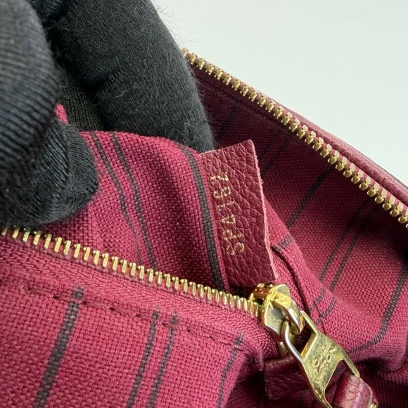 Louis Vuitton Plum Empreinte Speedy 25 Handbag Shoulder Bag - Picture 15 of 16